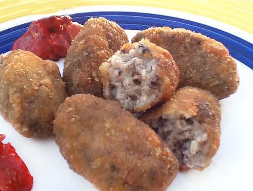 Croquetas de morcilla en Croquetas de morcilla con thermomix
