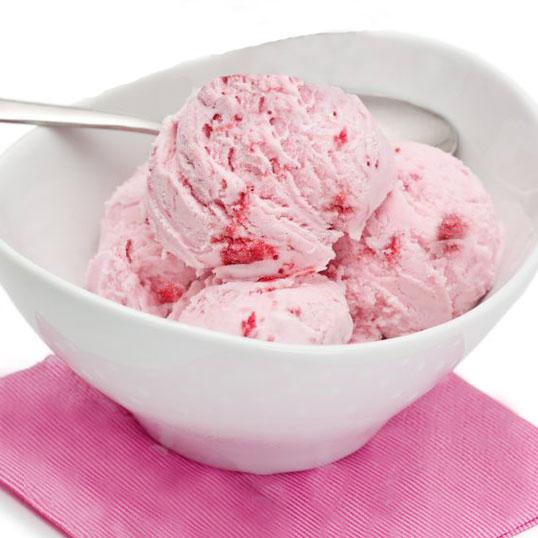 Receta de Helado casero de yogur y fresas