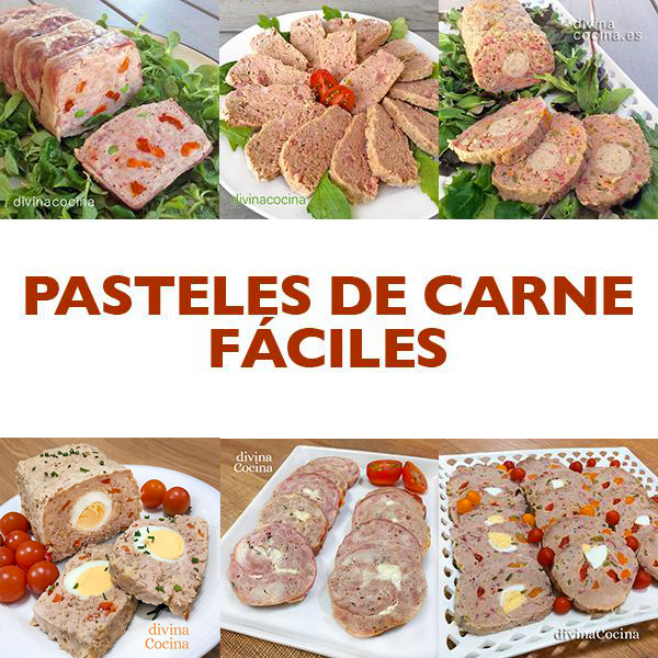 7 pasteles de carne fáciles para invitados - Divina Cocina