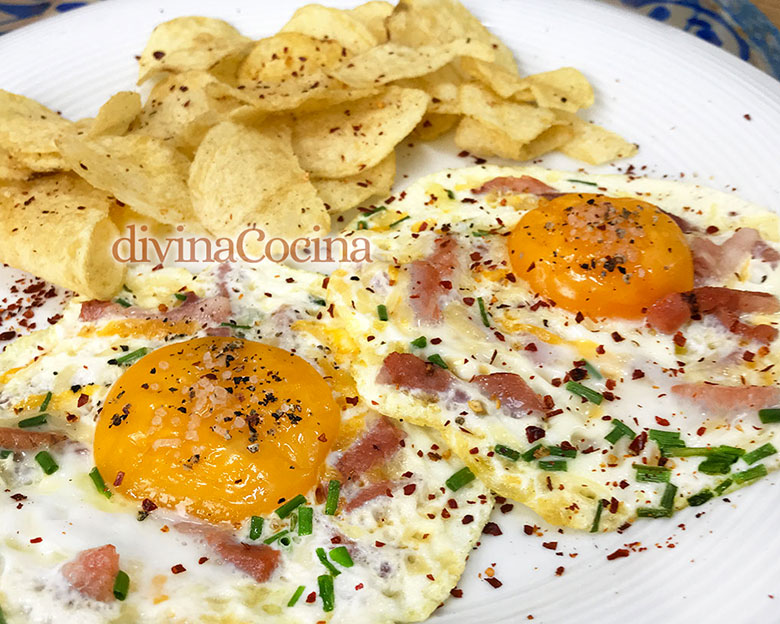 huevo a la plancha con tropezones