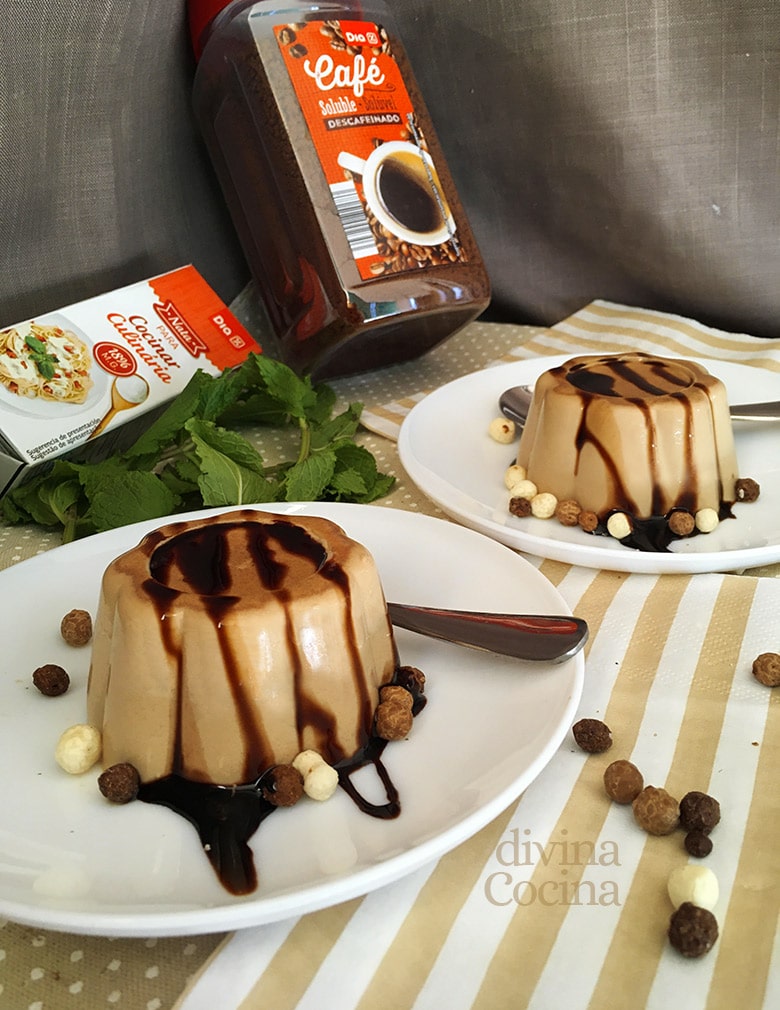 panna cotta de cafe