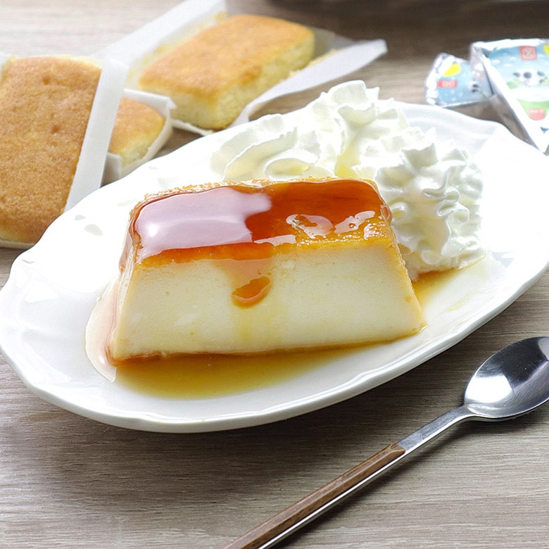 flan de sobaos y quesitos