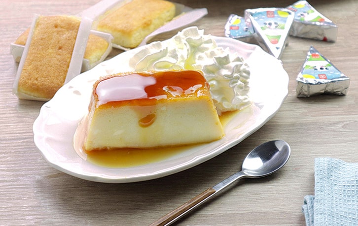 flan de sobaos y quesitos