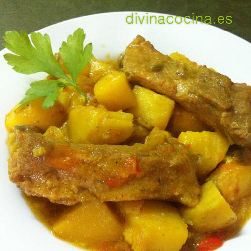 Costillas con patatas - Recetas de Costillas con patatas