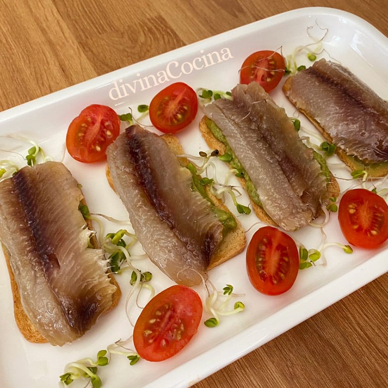 lomos de sardinas marinadas