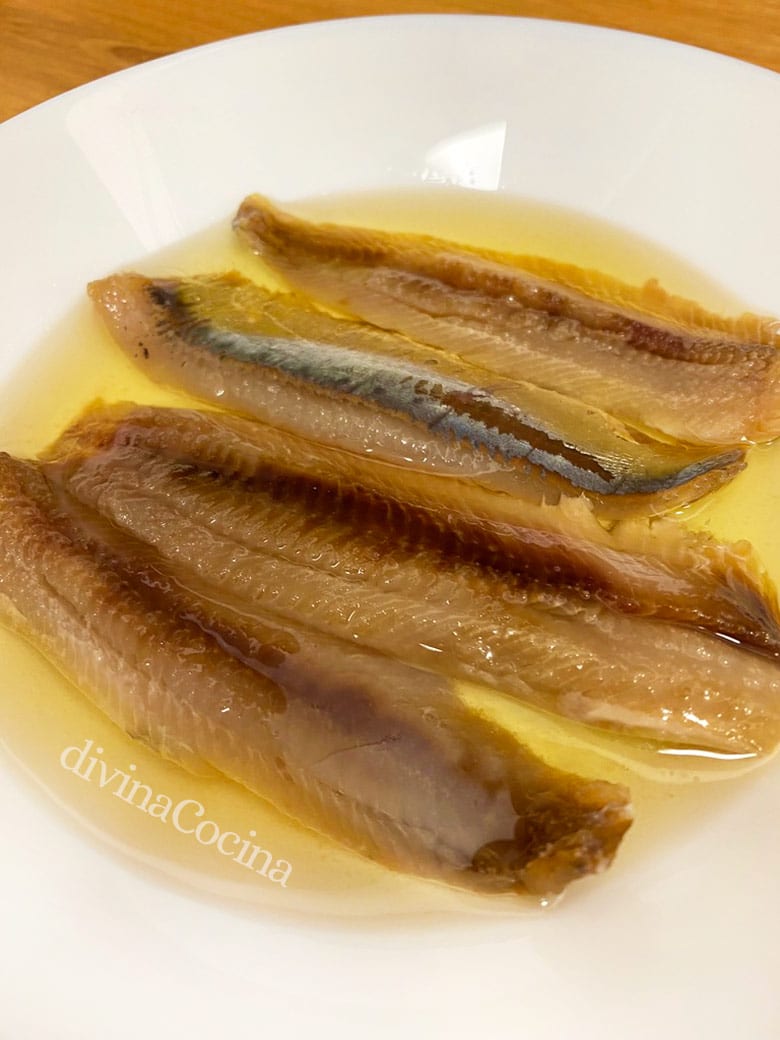 lomos de sardinas marinadas