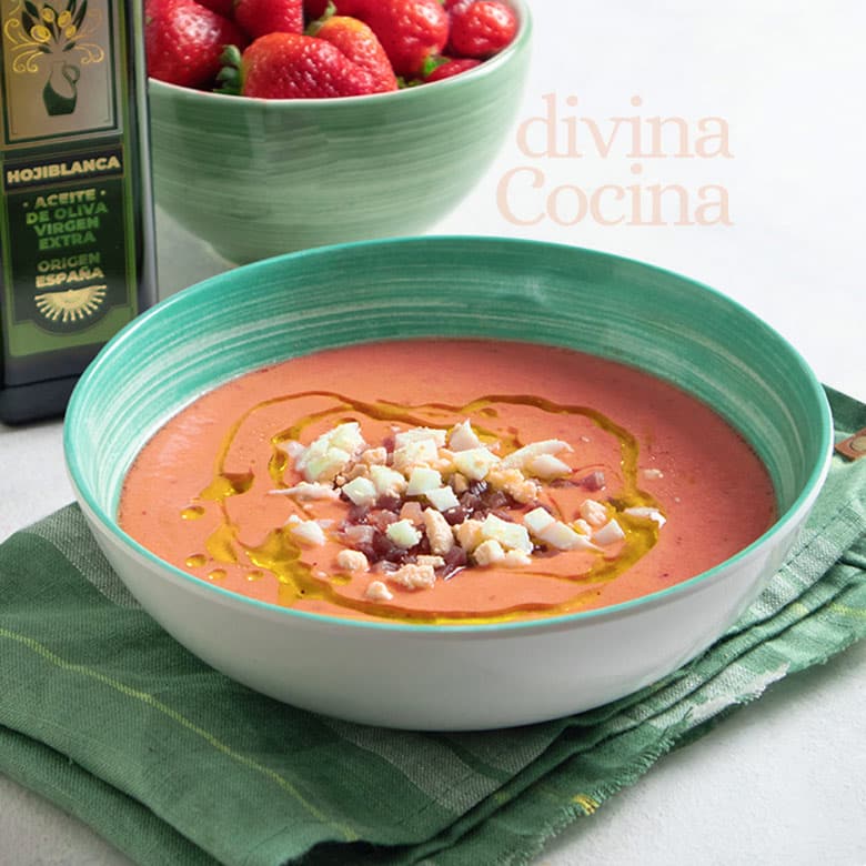 salmorejo de fresas