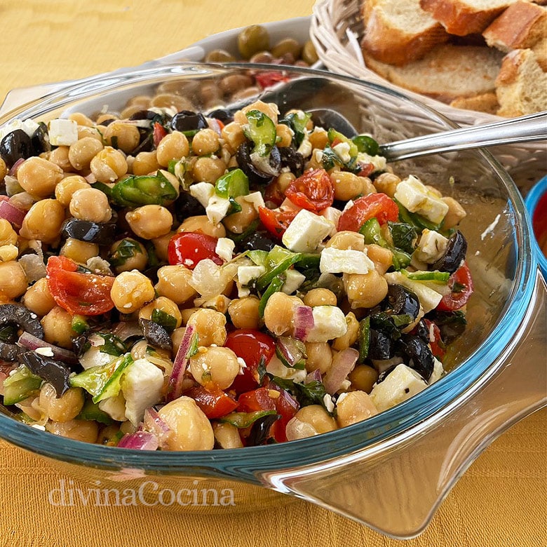 ensalada de garbanzos