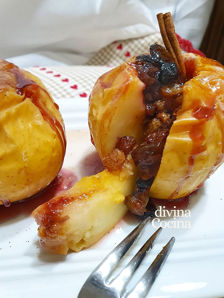 manzanas asadas