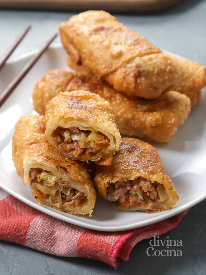 rollitos de primavera caseros