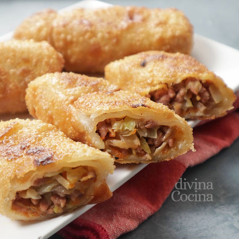 rollitos de primavera caseros