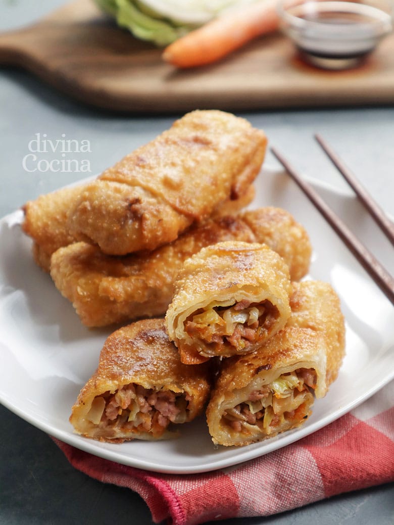 rollitos de primavera caseros