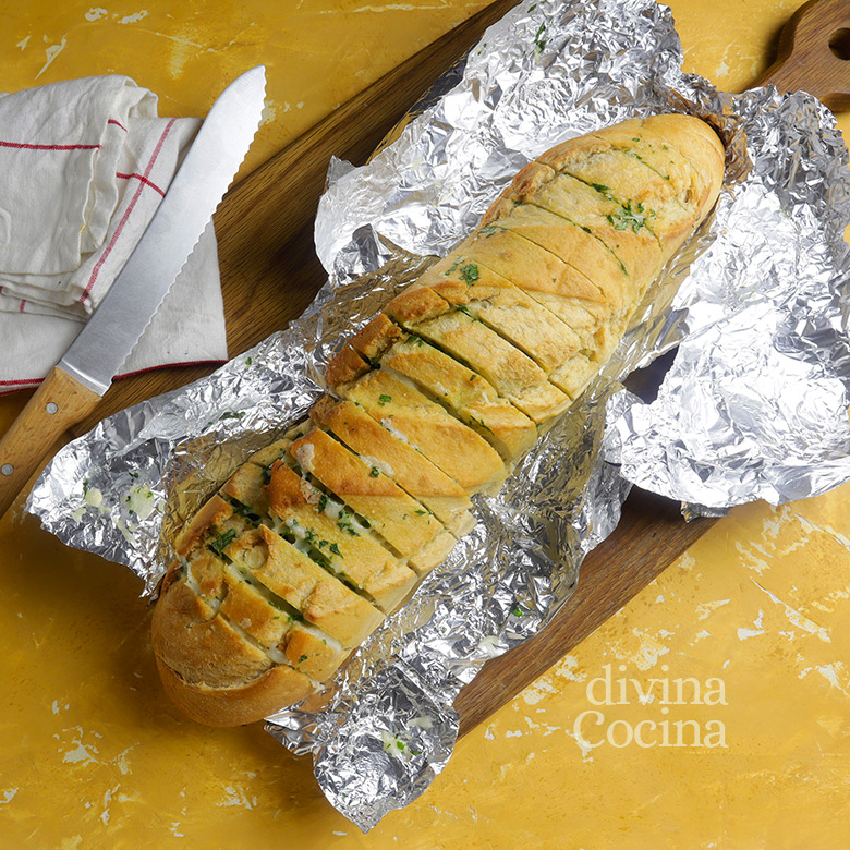 pan de ajo con queso