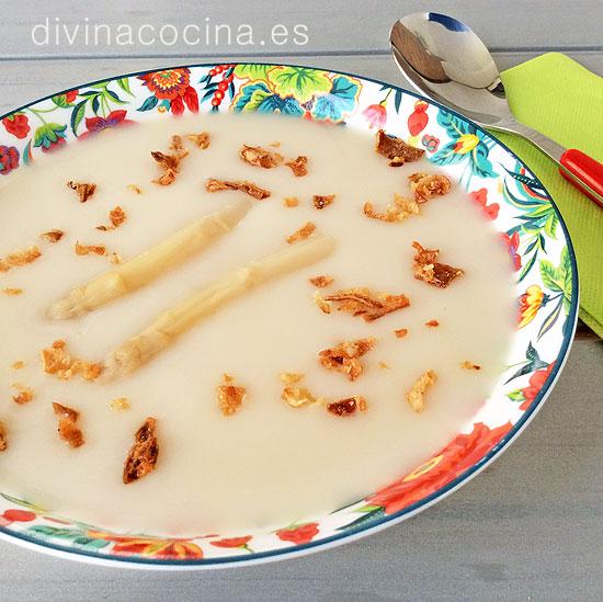 Crema de espárragos blancos 1