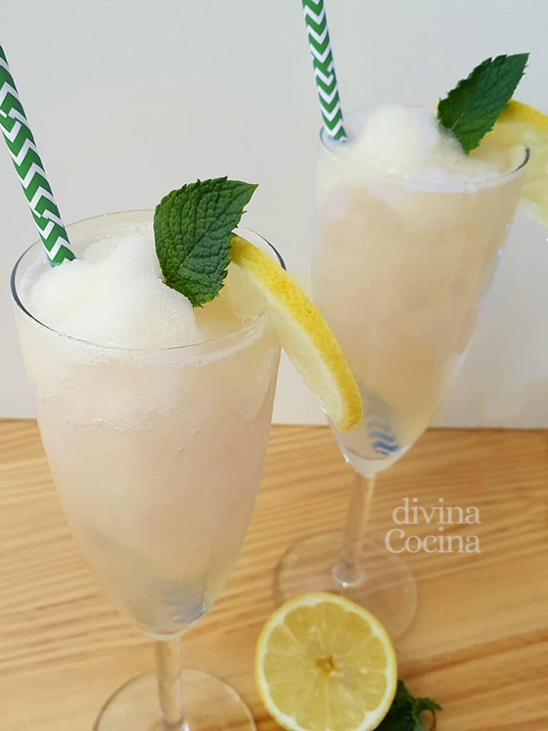 Sorbete de Limón al Cava - Receta de DIVINA COCINA