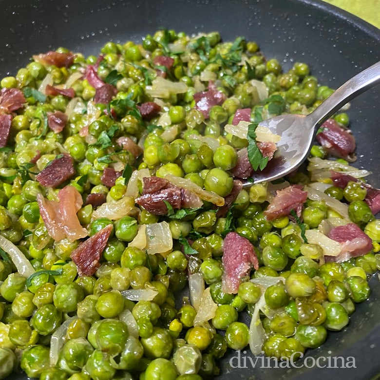 guisantes con jamon