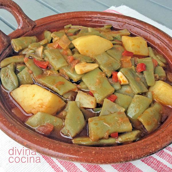 Judías verdes guisadas 1