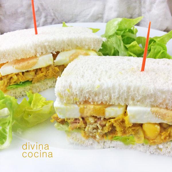 Sándwich de atún al curry 1