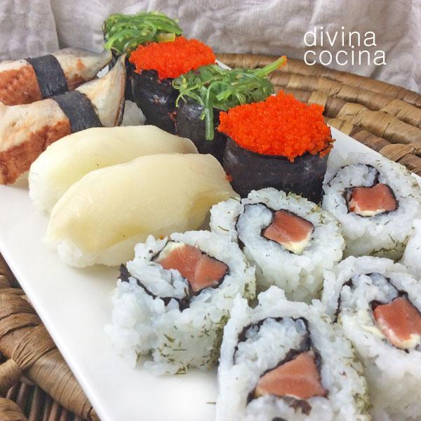 Cómo hacer sushi (varios) - Receta de DIVINA COCINA