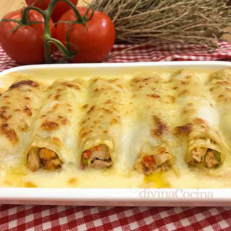 canelones de atun