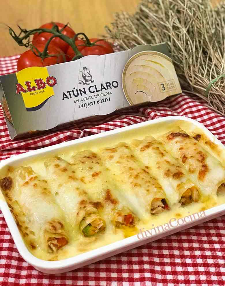 canelones de atun