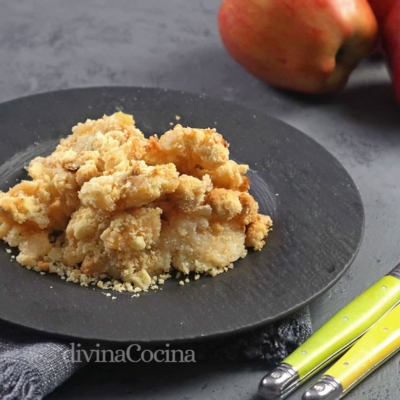 crumble de manzana