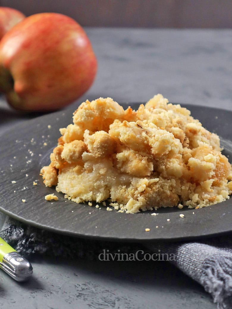 crumble de manzana 