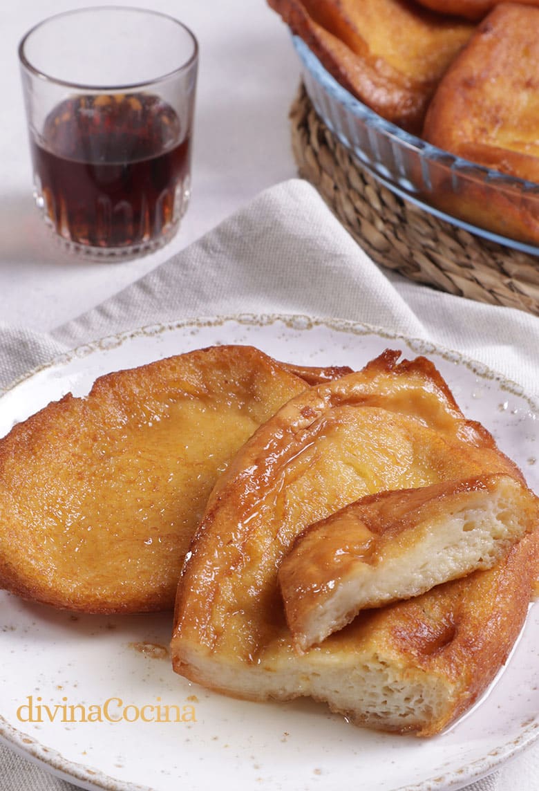 torrijas de leche y vino