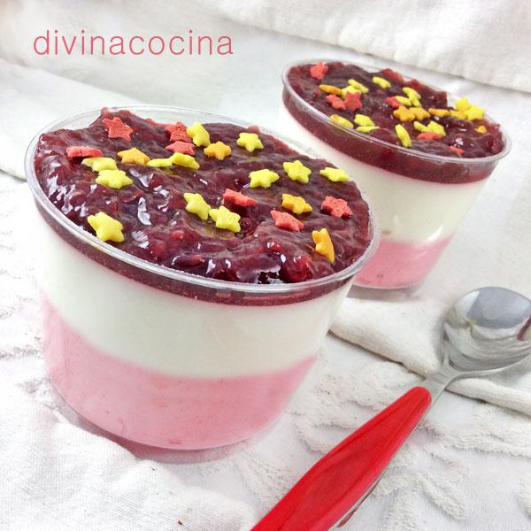 Vasitos de fresas con nata 1