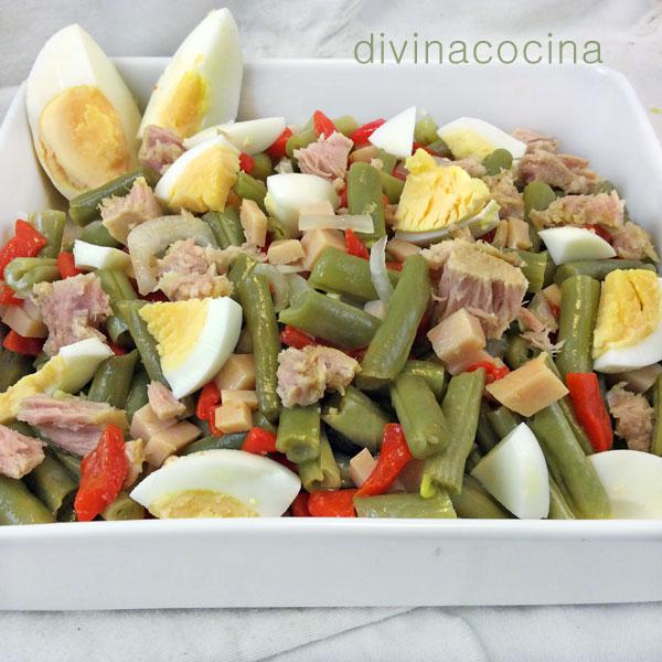 Ensalada de judías verdes - Receta de DIVINA COCINA