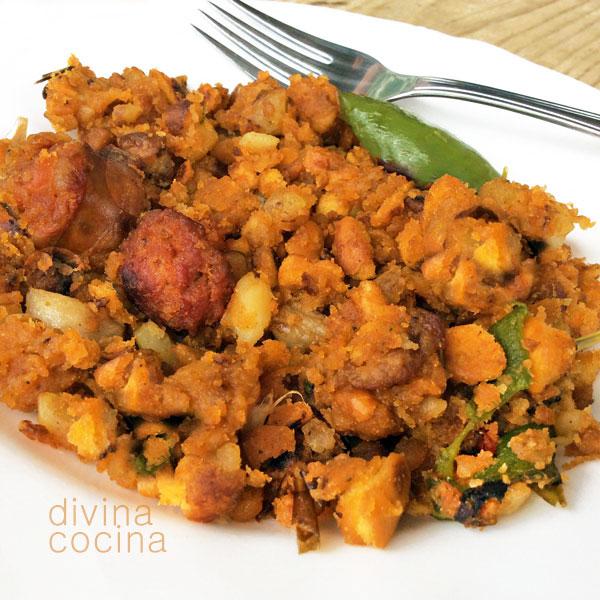 Migas de pan y patatas 1