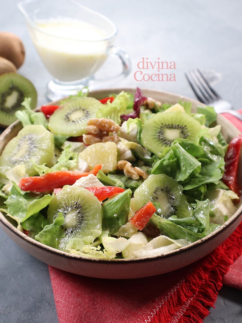 ensalada frutas frutos secos