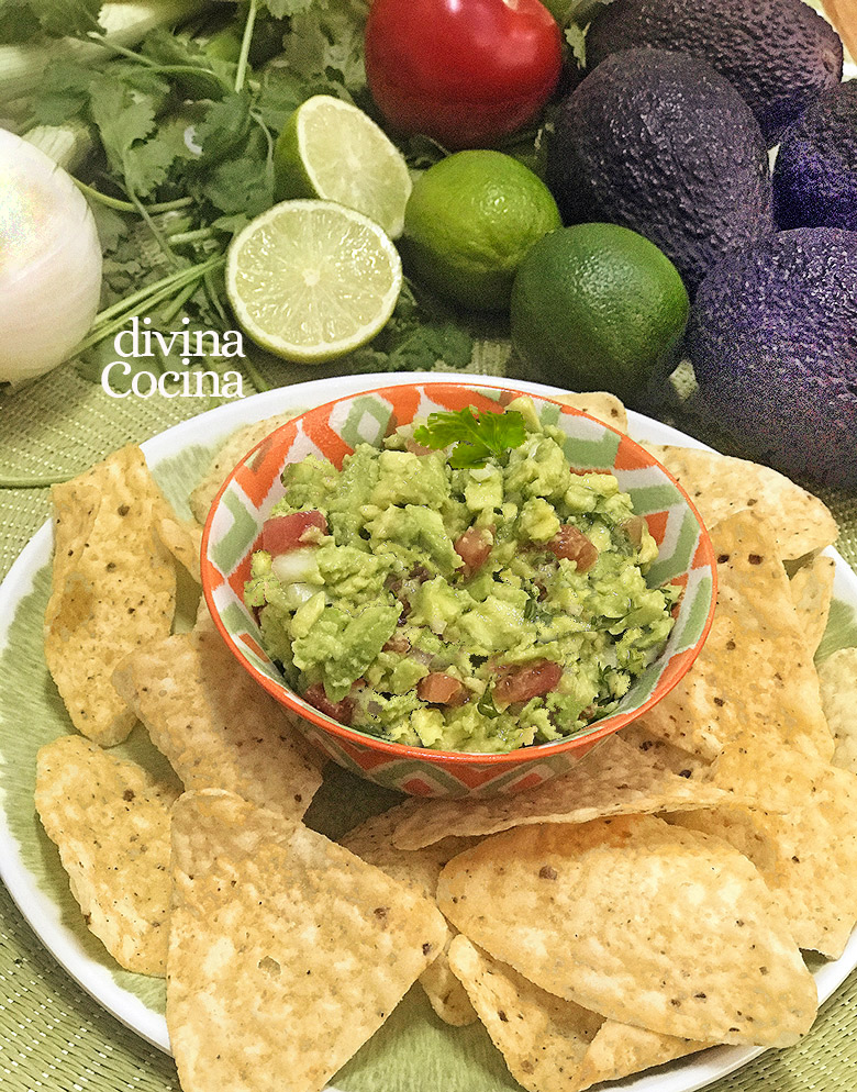 Guacamole, receta original - Receta de DIVINA COCINA