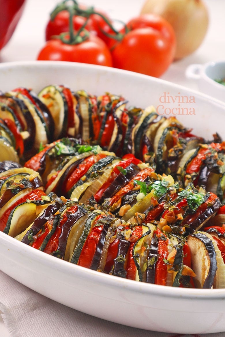 Ratatouille de verduras a la francesa - Receta de DIVINA COCINA