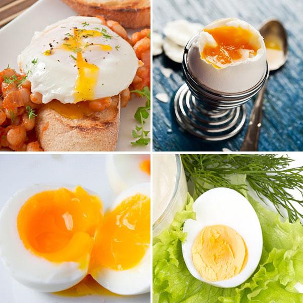 Grados de cocción de los huevos