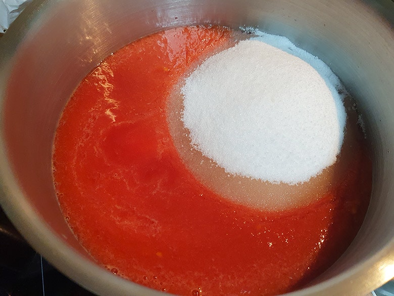 mermelada de tomate detalle