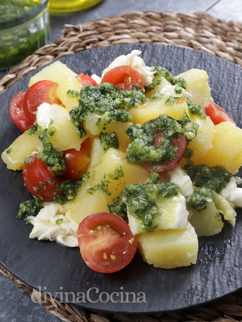 ensalada de patatas al pesto