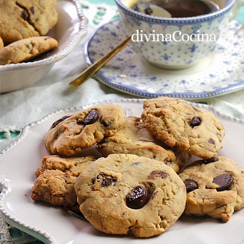 ccokies con pepitas de chocolate