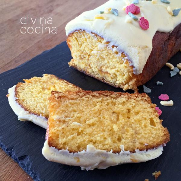 Cake de limón con glaseado - Receta de DIVINA COCINA
