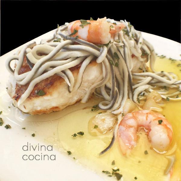 Rape con gulas y gambas 1