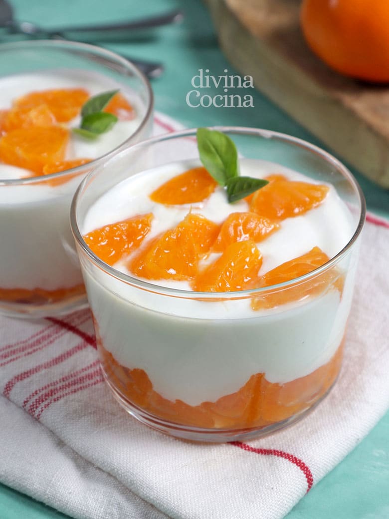 Postre light de queso y yogur - Receta de DIVINA COCINA