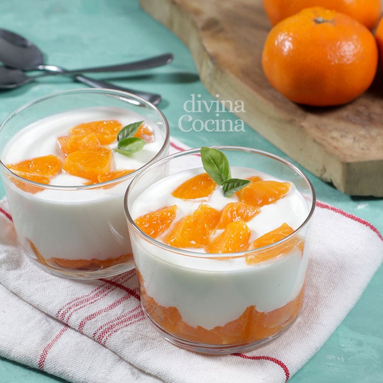 Postre light de queso y yogur - Receta de DIVINA COCINA