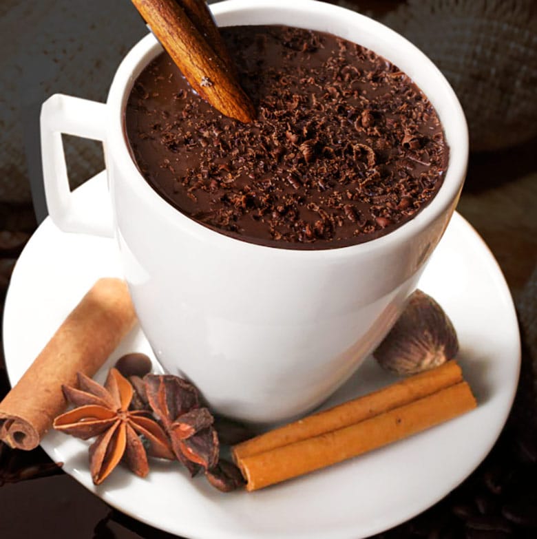 chocolate a la taza con especias