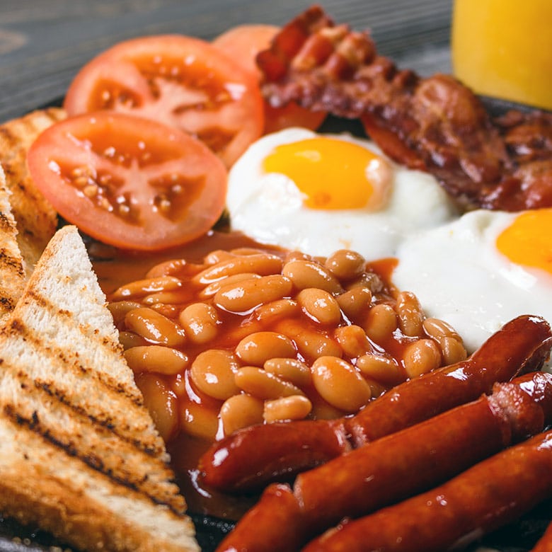 baked beans alubias con tomate