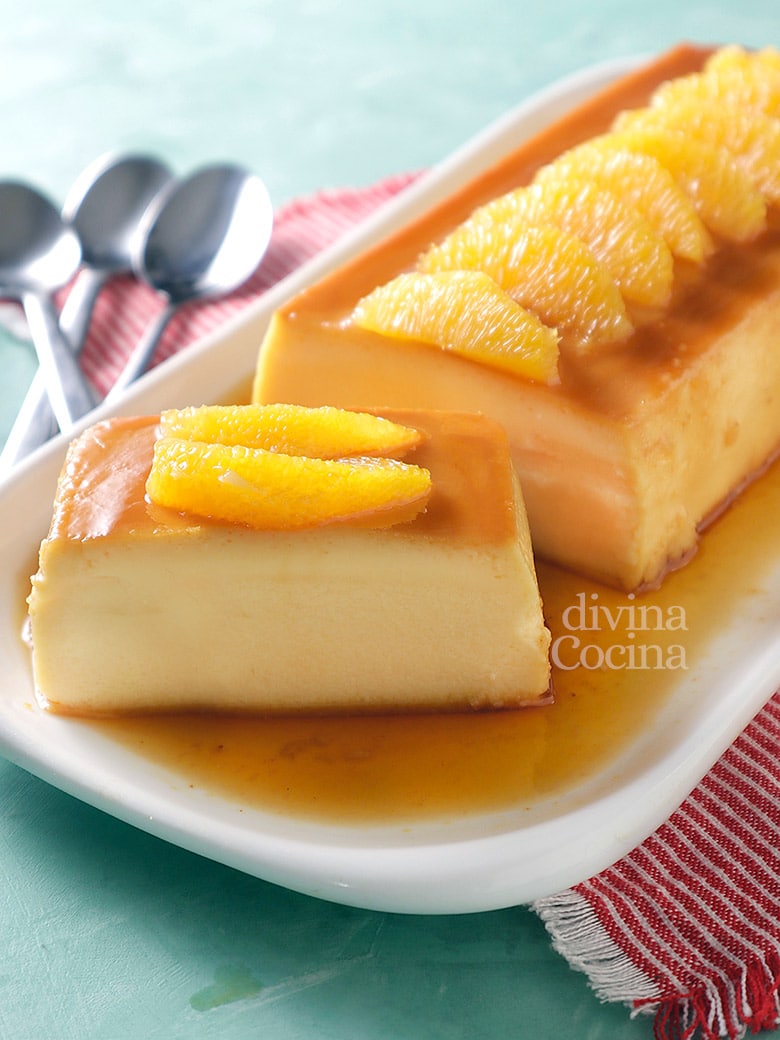 Flan de naranja con leche condensada 13