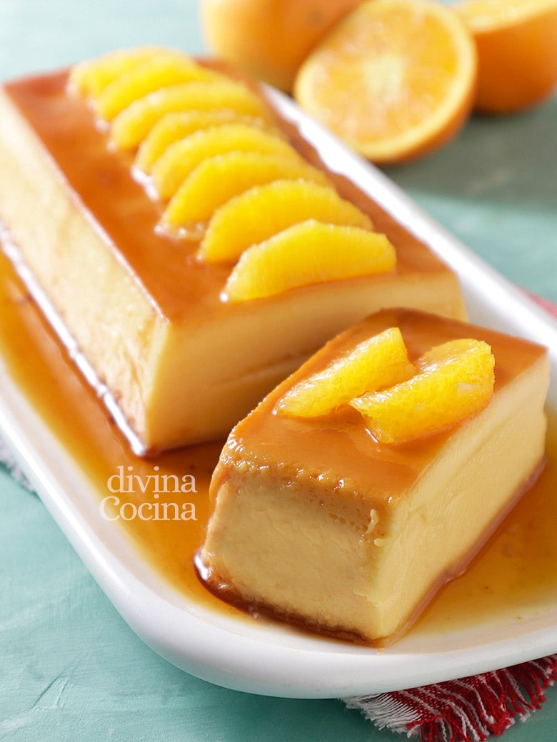 Flan de naranja con leche condensada 95