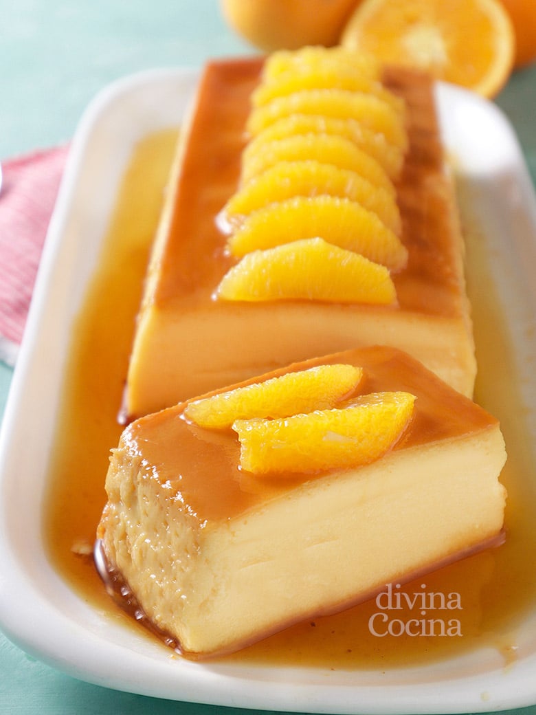 Flan de naranja con leche condensada 97