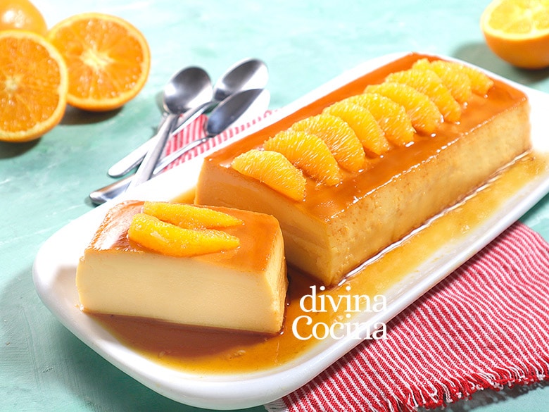 Flan de naranja con leche condensada 19