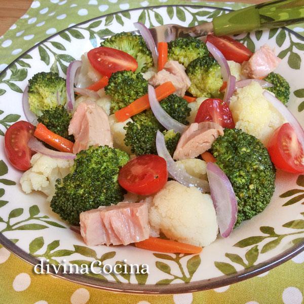 Ensalada de brócoli y coliflor - Receta de DIVINA COCINA Ensalada de brócoli y coliflor - Receta de DIVINA COCINA