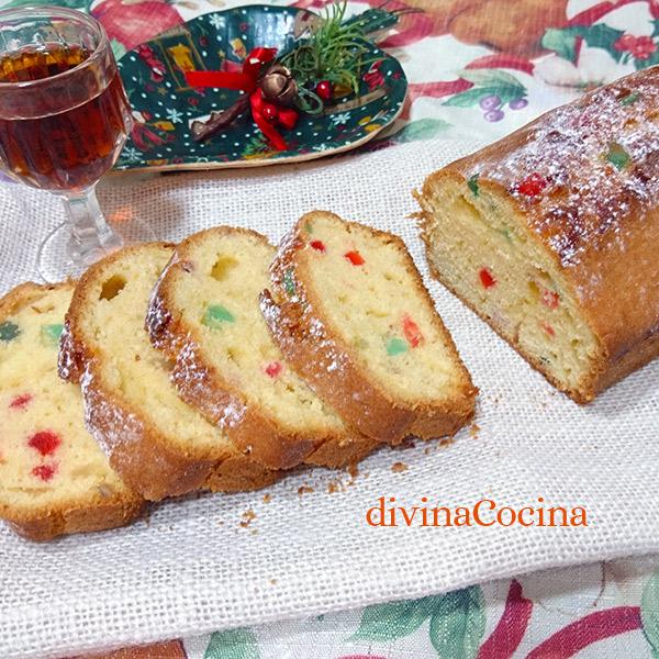 Bizcocho de fruta confitada 1